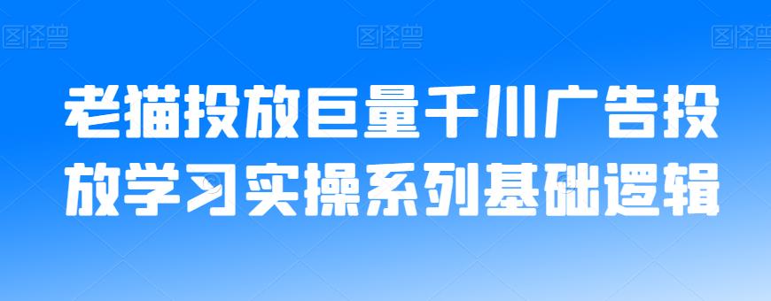 老猫投放巨量千川广告投放学习实操系列基础逻辑 - 白戈学堂-<a href=