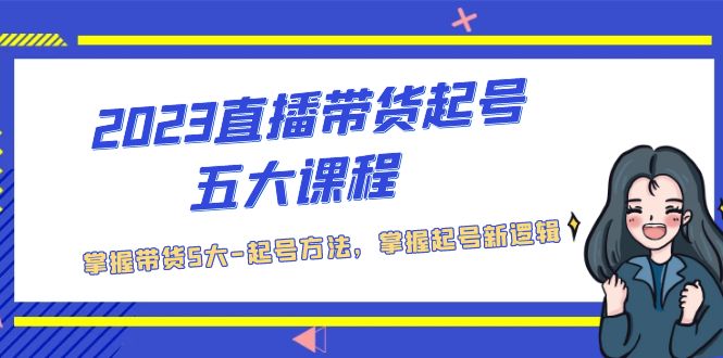 （5268期）2023直播带货起号五大课程，掌握带货5大-起号方法，掌握起新号逻辑 - 白戈学堂-<a href=