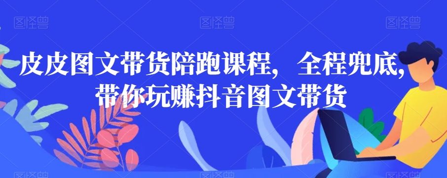 皮皮图文带货陪跑课程，全程兜底，带你玩赚抖音图文带货 - 白戈学堂-<a href=