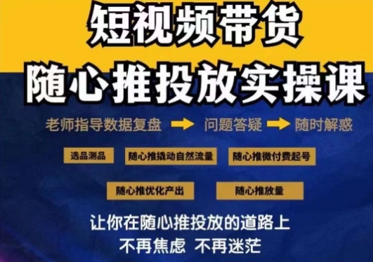 2024好物分享随心推投放实操课，随心推撬动自然流量/微付费起号/优化产出 - 白戈学堂-<a href=