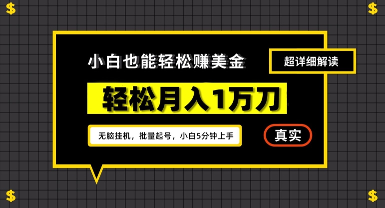 谷歌看广告撸美金2.0，无脑挂机，多号操作，月入1万刀 - 白戈学堂-<a href=