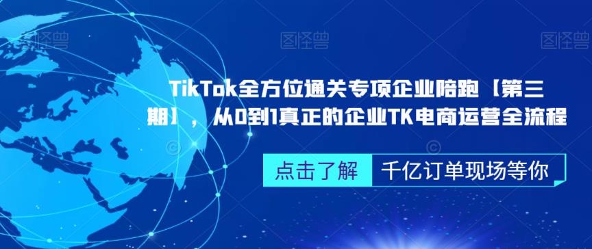 ‎TikTok全方位通关专项企业陪跑【第三期】，从0到1真正的企业TK电商运营全流程 - 白戈学堂-<a href=