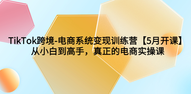 （6058期）TikTok跨境-电商系统变现训练营【5月新课】从小白到高手，真正的电商实操课 - 白戈学堂-<a href=