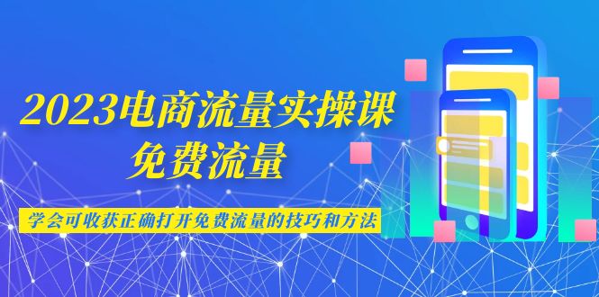 （6880期）2023电商流量实操课-免费流量，学会可收获正确打开免费流量的技巧和方法 - 白戈学堂-<a href=