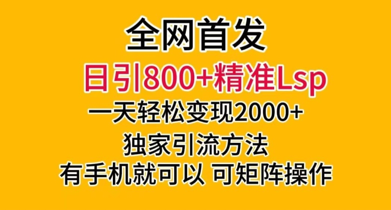 全网首发！日引800+精准老色批，一天变现2000+，独家引流方法，可矩阵操作【揭秘】 - 白戈学堂-<a href=