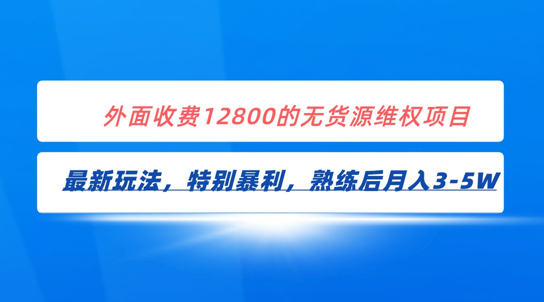 全网首发！外面收费12800的无货源维权最新暴利玩法，轻松月入3-5W - 白戈学堂-<a href=