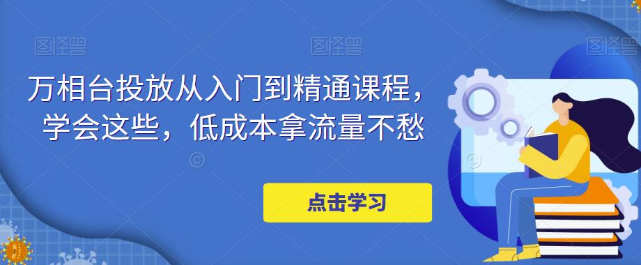 （4920期）万相台投放·新手到精通课程，学会这些，低成本拿流量不愁！ - 白戈学堂-<a href=