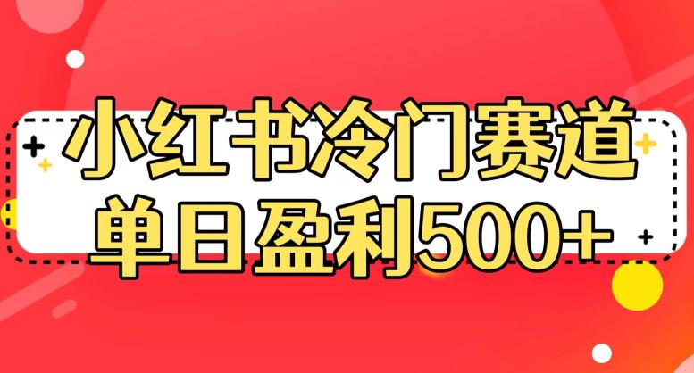 小红书冷门赛道，单日盈利500+【揭秘】 - 白戈学堂-<a href=