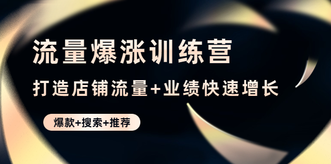 （4487期）流量爆涨训练营：打造店铺流量+业绩快速增长 (爆款+搜索+推荐) - 白戈学堂-<a href=