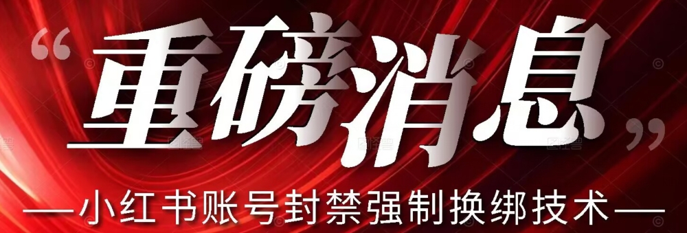 【最新】小红书账号封禁强制换绑技术可日赚300 - 白戈学堂-<a href=