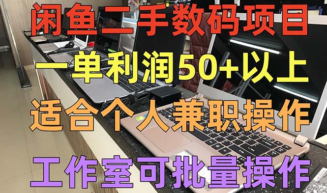 （5275期）闲鱼二手数码项目，个人副业低保收入一单50+以上，工作室批量放大操作 - 白戈学堂-<a href=