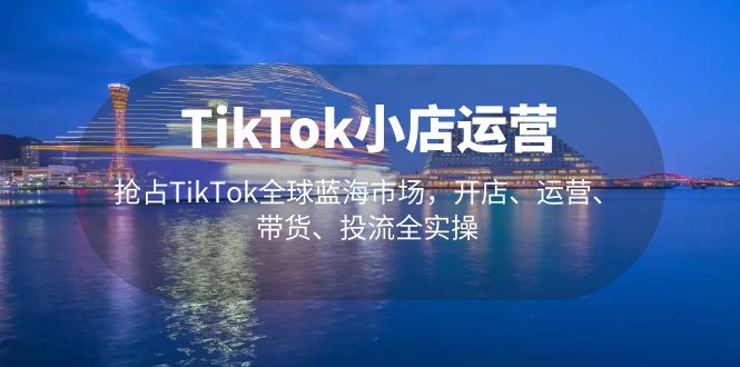 （5200期）TikTok小店运营 抢占TikTok全球蓝海市场，开店、运营、带货、投流全实操 - 白戈学堂-<a href=