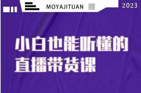 大威本威·能听懂的直播带货课，小白也能听懂，20节完整 - 白戈学堂-<a href=