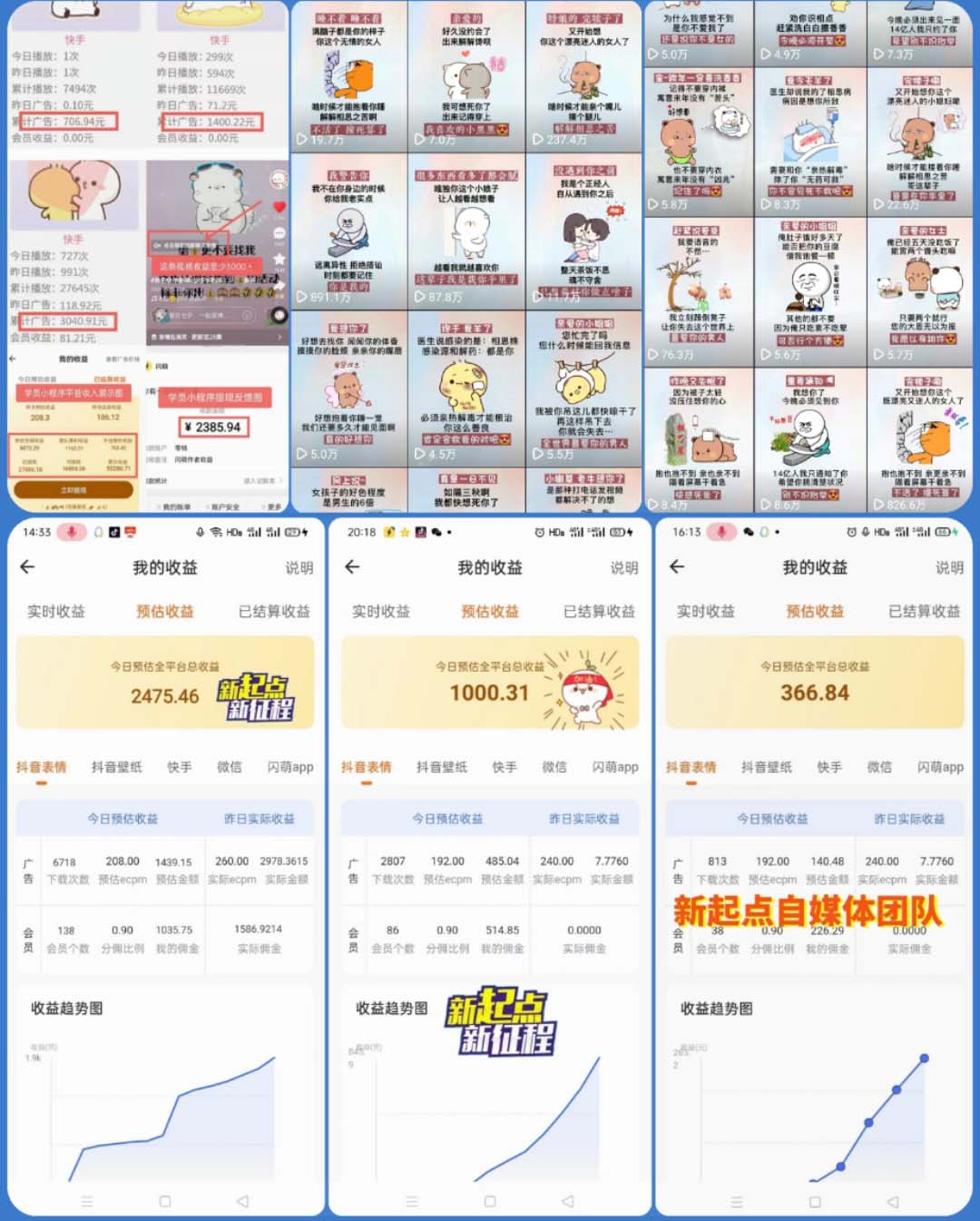 （5444期）动态背景表情包取图小程序，1万播放量收益10~15元，一条大热门赚几千上万 - 白戈学堂-<a href=