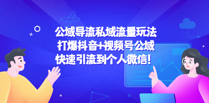 （4416期）公域导流私域流量玩法：打爆抖音+视频号公域，快速引流到个人微信！ - 白戈学堂-<a href=