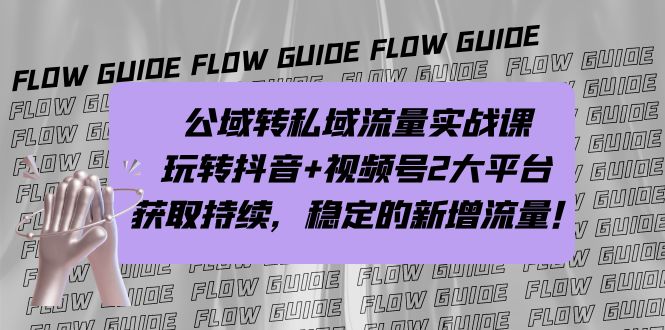 （7064期）公域转私域流量实战课，玩转抖音+视频号2大平台，获取持续，稳定的新增流量 - 白戈学堂-<a href=