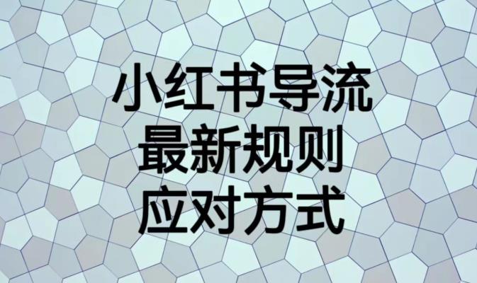 小红书导流最新规则应对方式【揭秘】 - 白戈学堂-<a href=