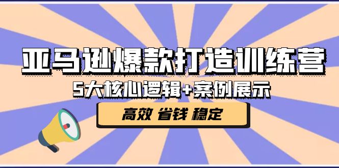 （5107期）亚马逊爆款打造训练营：5大核心逻辑+案例展示 打造爆款链接 高效 省钱 稳定 - 白戈学堂-<a href=