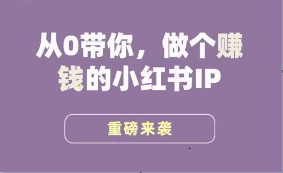 小红书运营大宝典，从0带你做个赚钱的小红书IP - 白戈学堂-<a href=