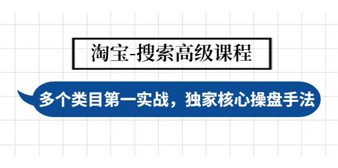 （4414期）淘宝-搜索高级课程：多个类目第一实战，独家核心操盘手法 - 白戈学堂-<a href=