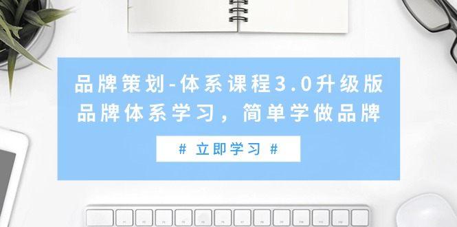 （9284期）品牌策划-体系课程3.0升级版，品牌体系学习，简单学做品牌（高清无水印） - 白戈学堂-<a href=