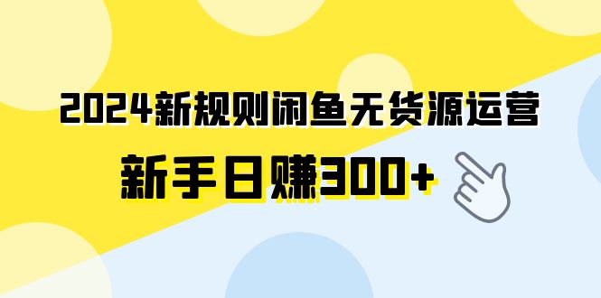 （9522期）2024新规则闲鱼无货源运营新手日赚300+ - 白戈学堂-<a href=