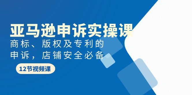 （9754期）亚马逊-申诉实战课，​商标、版权及专利的申诉，店铺安全必备 - 白戈学堂-<a href=