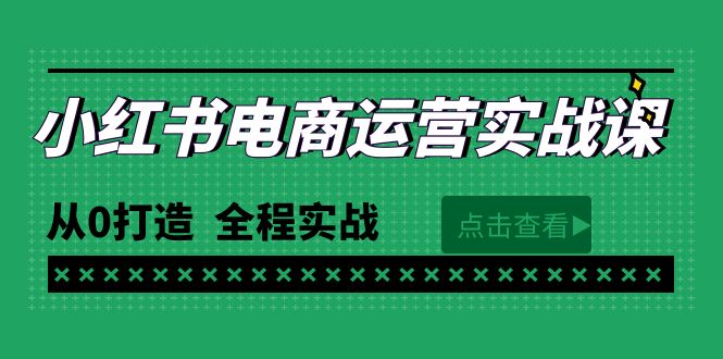 （9946期）最新小红书·电商运营实战课，从0打造 全程实战（65节视频课） - 白戈学堂-<a href=