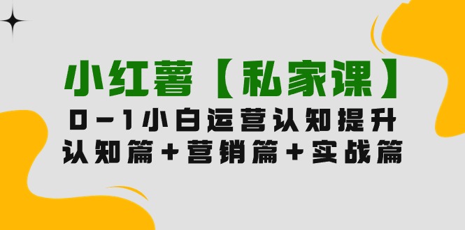 （9910期）小红薯【私家课】0-1玩赚小红书内容营销，认知篇+营销篇+实战篇（11节课） - 白戈学堂-<a href=