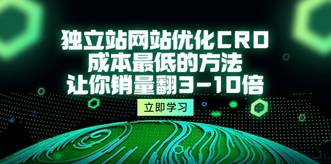 （10173期）独立站网站优化CRO，成本最低的方法，让你销量翻3-10倍（5节课） - 白戈学堂-<a href=