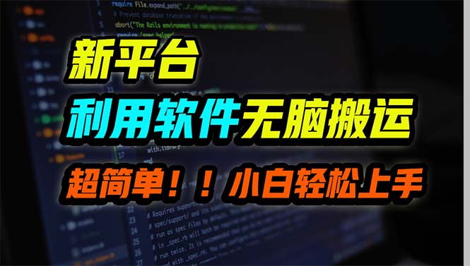 （9745期）新平台用软件无脑搬运，月赚10000+，小白也能轻松上手 - 白戈学堂-<a href=