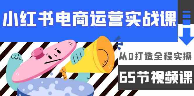 小红书电商运营实战课，​从0打造全程实操（63节视频课） - 白戈学堂-<a href=