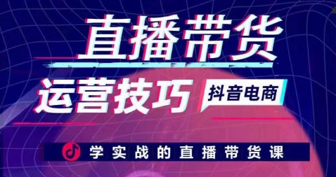 直播带货运营技巧，学实战的直播带货课 - 白戈学堂-<a href=