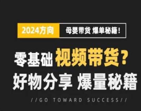 短视频母婴赛道实操流量训练营，零基础视频带货，好物分享，爆量秘籍 - 白戈学堂-<a href=