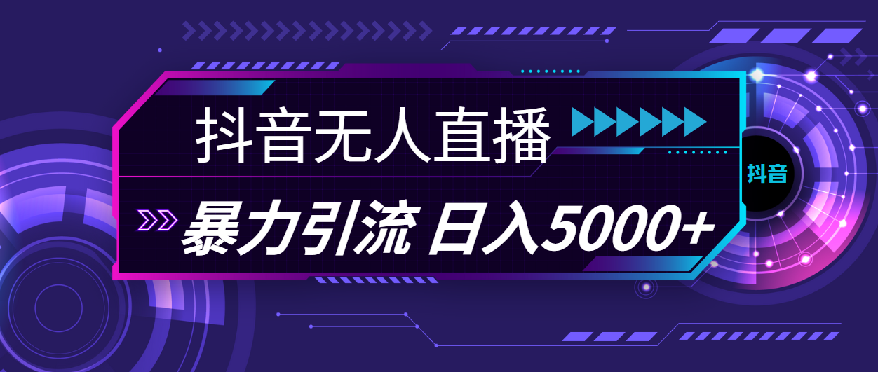 （11709期）抖音无人直播，暴利引流，日入5000+ - 白戈学堂-<a href=