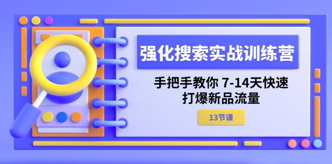 强化搜索实战训练营，手把手教你7-14天快速打爆新品流量（13节课） - 白戈学堂-<a href=