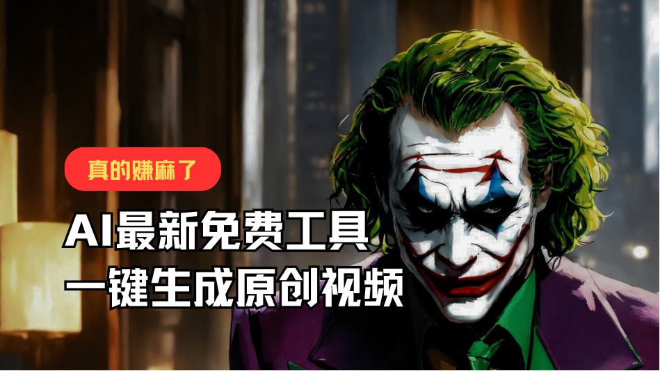 最新免费AI工具，一键生成原创视频，佛系搬运，轻松月入10000+！ - 白戈学堂-<a href=