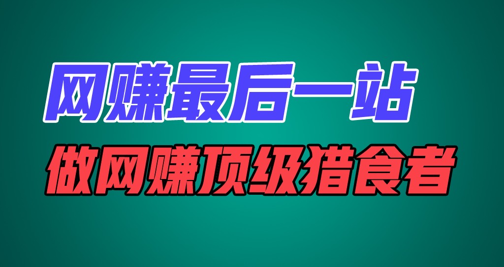 网赚最后一站，卖项目，做网赚顶级猎食者 - 白戈学堂-<a href=