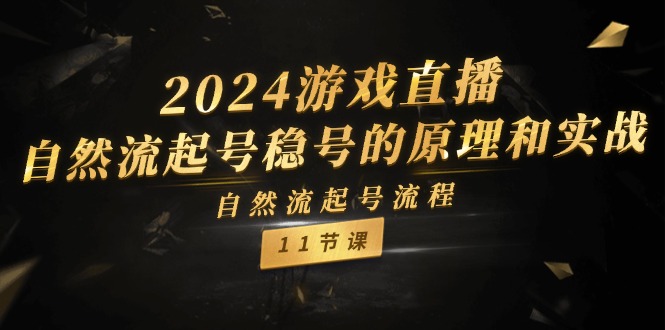 2024游戏直播自然流起号稳号的原理和实战，自然流起号流程（11节） - 白戈学堂-<a href=