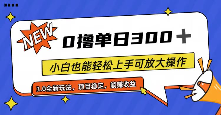 （11490期）全程0撸，单日300+，小白也能轻松上手可放大操作 - 白戈学堂-<a href=