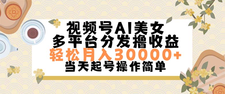 （11684期）视频号AI美女，轻松月入30000+,操作简单轻松上手 - 白戈学堂-<a href=