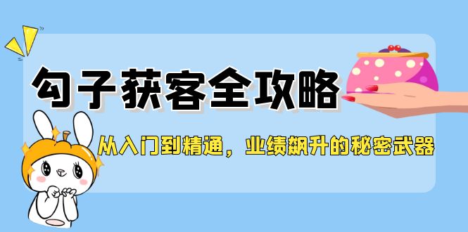 （12247期）从入门到精通，勾子获客全攻略，业绩飙升的秘密武器 - 白戈学堂-白戈学堂