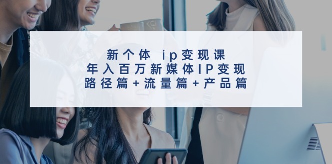 （11971期）新个体 ip变现课，年入百万新媒体IP变现，路径篇+流量篇+产品篇 - 白戈学堂-白戈学堂