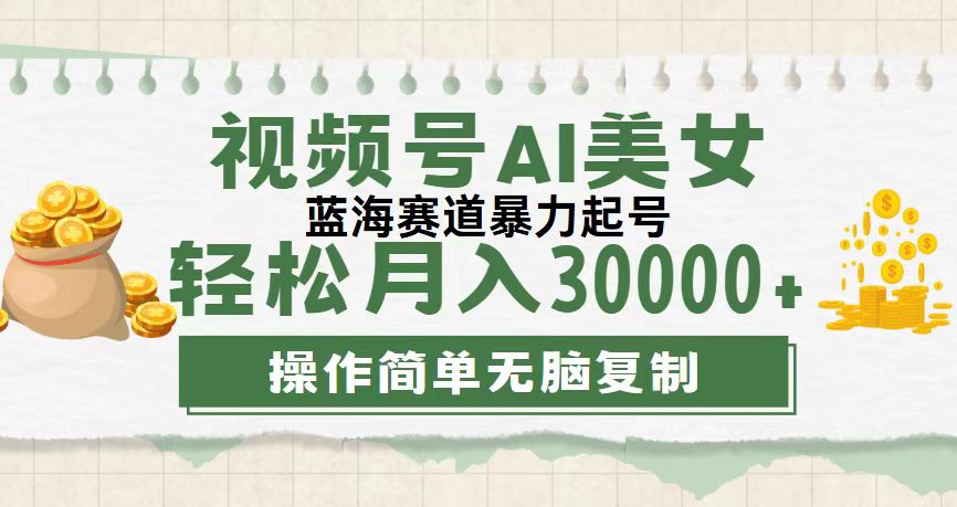 （12087期）视频号AI美女跳舞，轻松月入30000+，蓝海赛道，流量池巨大，起号猛，无… - 白戈学堂-白戈学堂