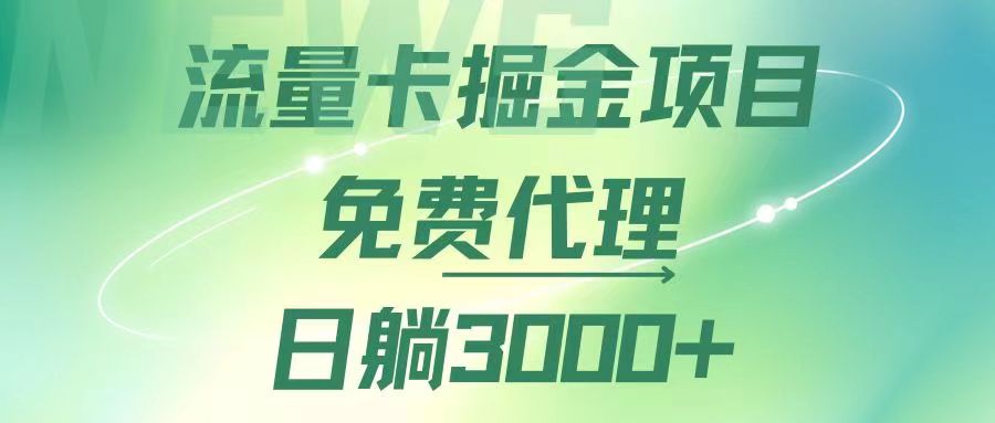 （12321期）流量卡掘金代理，日躺赚3000+，变现暴力，多种推广途径 - 白戈学堂-白戈学堂