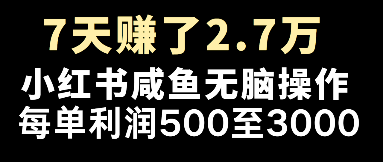 冷门暴利，超级简单的项目0成本玩法，每单在500至4000的利润 - 白戈学堂-白戈学堂