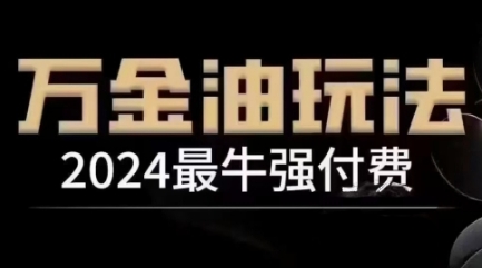 2024最牛强付费，万金油强付费玩法，干货满满，全程实操起飞（更新12月） - 白戈学堂-白戈学堂