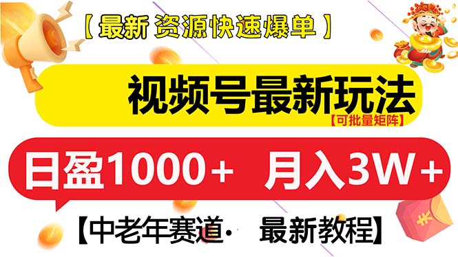 （13530期）视频号最新玩法 中老年赛道 月入3W+ - 白戈学堂-白戈学堂