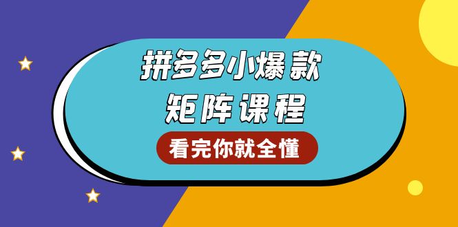 （13699期）拼多多爆款矩阵课程：教你测出店铺爆款，优化销量，提升GMV，打造爆款群 - 白戈学堂-白戈学堂