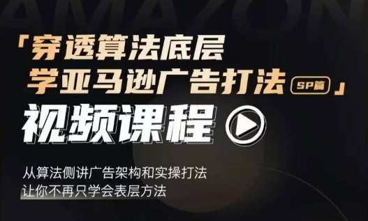 穿透算法底层，学亚马逊广告打法SP篇，从算法侧讲广告架构和实操打法，让你不再只学会表层方法 - 白戈学堂-白戈学堂